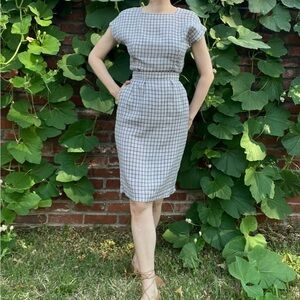 Vintage Linen Skirt Suit